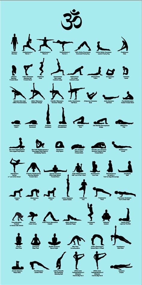 Yoga Poses Names And Pictures Yogaposesasanacom