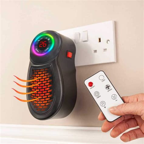 Portable Mini Electric Fan Heater Small Plug In Heater For Home