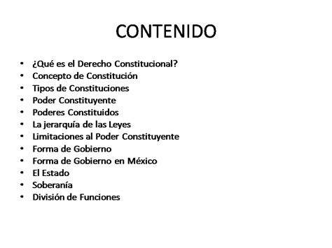 Derecho Constitucional Generalidades Del Derecho Constitucional