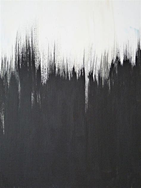Simple But Striking Black White Diy Abstract Painting
