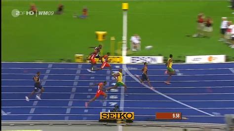 Indeed, a similar event may have been part of the ancie. Usain Bolt 9.58 - 100m World Record 50 fps - YouTube