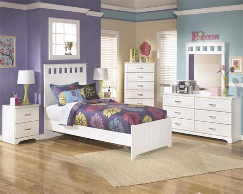Everything works and looks great. Ashley Lulu B102 Twin Size Panel Bedroom Set 6pcs in White ...