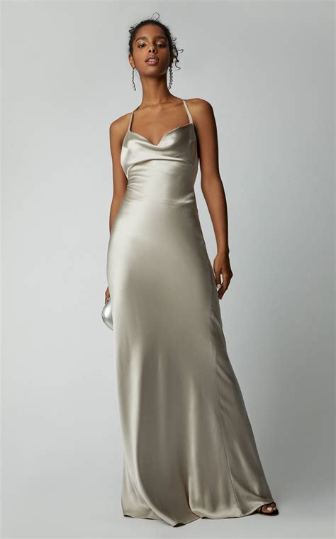 Click Product To Zoom Silk Prom Dress Silk Dress Long Satin Gown