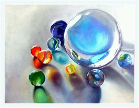 Beautiful Marbles Marble Glass Painting Design Art