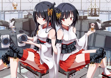 Wallpaper Anime Girls Kantai Collection Yamashiro Kancolle Fusou