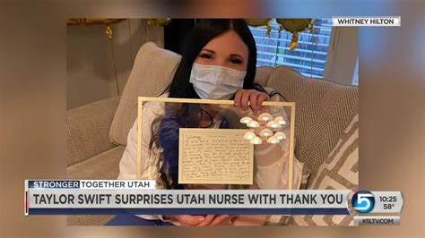 Taylor Swift Thanks Surprises Utah Nurse With Ts For Fighting Covid 19