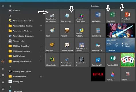 Iconos Barra De Inicio Windows 10