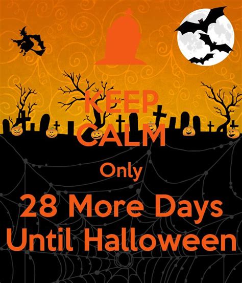 Only 28 More Days Until Halloween 🎃 Days Until Halloween Days Till