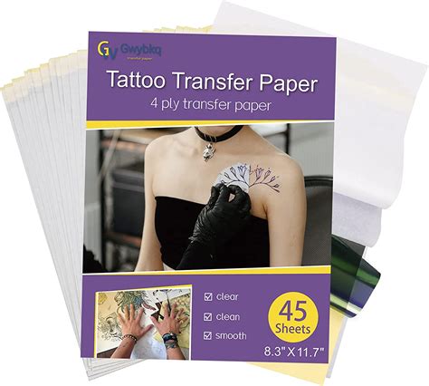 Buy Tattoo Transfer Tattoo Stencil Paper 45 Sheets For Tattooing To