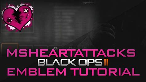 Msheartattacks Black Ops 2 Emblem Tutorial Youtube