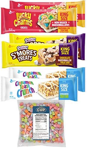 General Mills King Size Treat Bar Variety Pack Lucky Charms Golden Grahams Cinnamon Toast