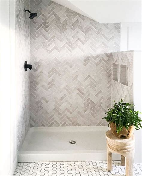 View 10 Bathroom Tile Ideas Herringbone Pictures