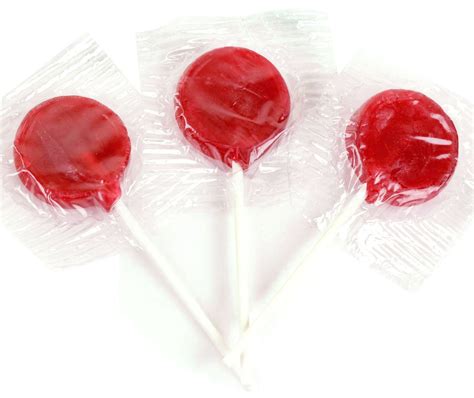 Cherry Flavored Red Lollipops In Bulk Oh Nuts
