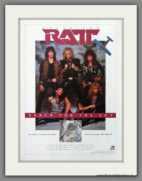 Ratt Reach For The Sky 1988 Original Advert Ref Ad54437 The