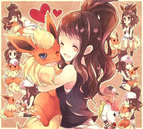 Flareon Anime Anime Art Kawaii White Love Pokemon Cute Pokemon
