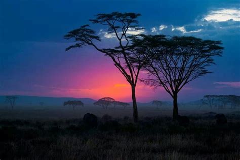 Tanzania African Sunset African Skies Sunset Photos