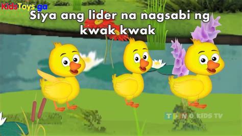 Tatlong Bibe Animated Filipino Tagalog Nursery Rhymes With Lyrics