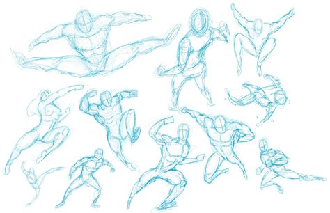 dynamic character design poses ~ dynamic reference sheets book preview by kibbitzer on