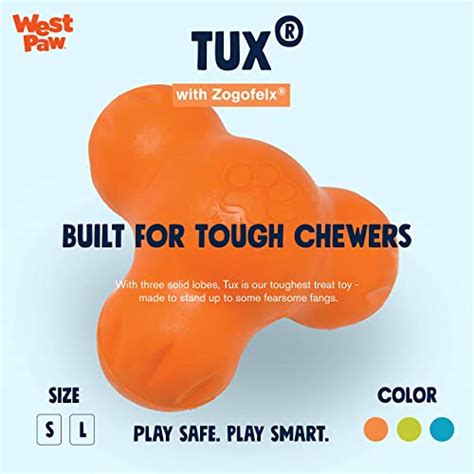 West Paw Zogoflex Tux Interactive Treat Dispensing Dog Chew Toy For