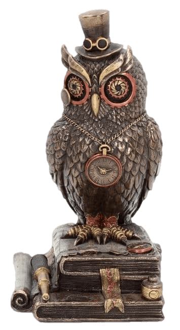 Steampunk Time Wise Old Owl Sculpture Nemesis Now Steampunk Ornaments