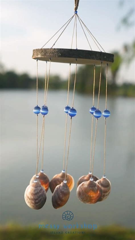 Handmade Seashell Wind Chime With Beads By Messy Workshop Artofit