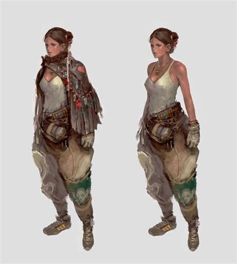 Post Apo Look Character Design Cartoon Rpg Character Character