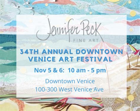jennifer peck at 34th annual downtown venice art festival jennifer peck fine art