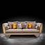 Cerchio Gold Sofa Set  Taupe Allamoda Modern Furniture