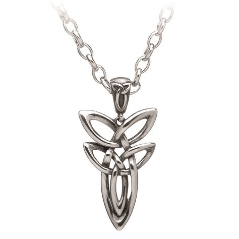 Double Trinity Knot Pendant Celtic Jewelry By Boru