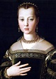 Agnolo Bronzino, Portret van Maria de' Medici, 1553, eitempera op doek ...
