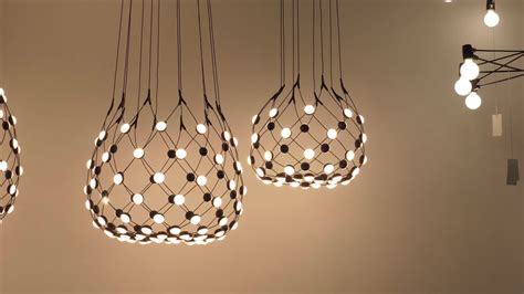 New Design Large Modern Mesh Iron Led Acrylic Ceiling Pendant Light