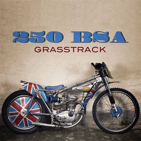 Bsa 250 Grasstrack Machine Bike Tank Speedway Motorcycles Flat