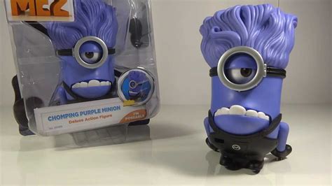 Despicable Me 2 Chomping Evil Purple Minion Deluxe Toy Review Youtube