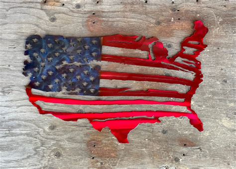 American Flag Metal Wall Art | Iron Mountain Studios