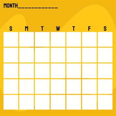 7 Best Kindergarten Monthly Calendar Printable