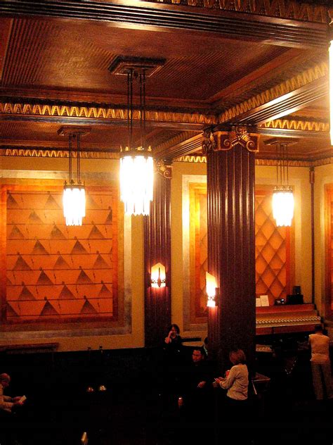 Los Angeles Theatres Pantages Balcony Lobby And Lounge Areas