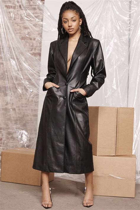 Rollin Vegan Leather Maxi Coat Mistress Rock In 2020 Maxi Coat
