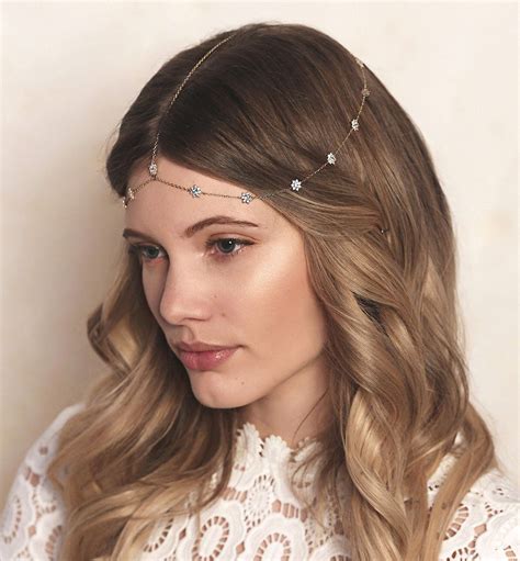 Fleur Dainty Crystal Headpiece Hair Jewelry Wedding Bridal Hair