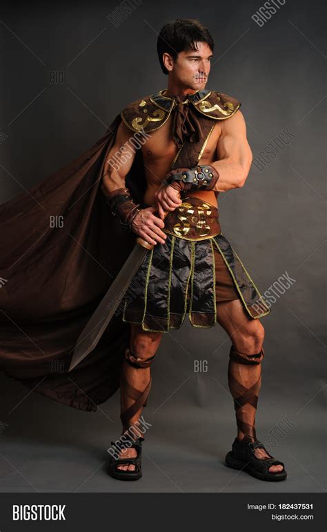 Muscular Spartan About Image And Photo Free Trial Bigstock