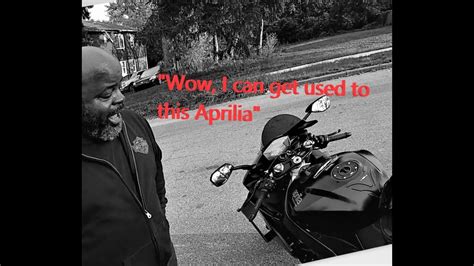 Buddy Takes 1st Ride On Aprilia RSV4 1100 Factory Aprilia Discussion
