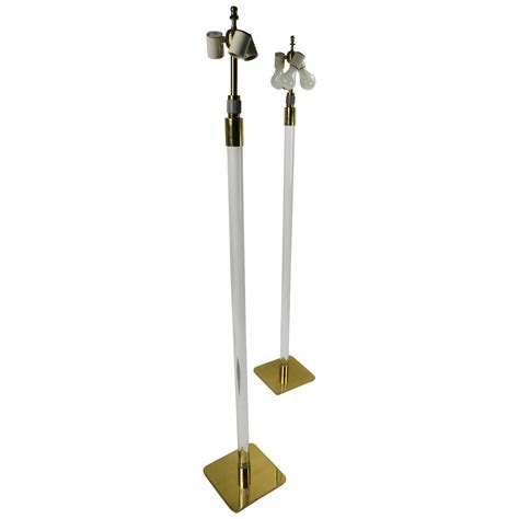 Glass Rod And Brass Floor Lamp By Hansen At Stdibs Tripod Floor Lamp