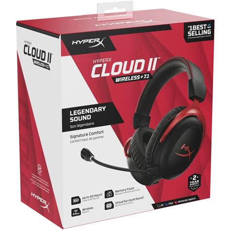 Hyperx Cloud Ii Wireless Gaming Headset 71 Surround Sound