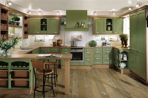 Green Kitchen Interior Design