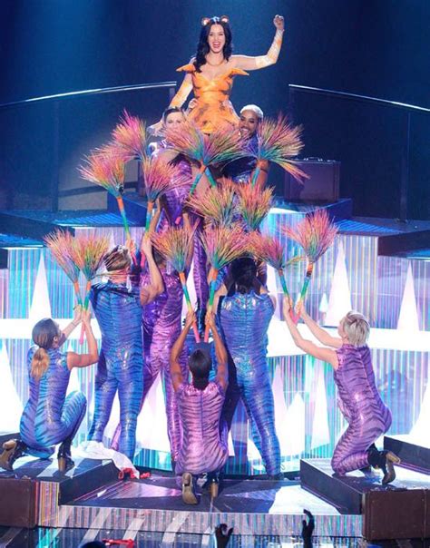 Katy Perry Wows X Factor Crowds In Revealing Tiger Costume
