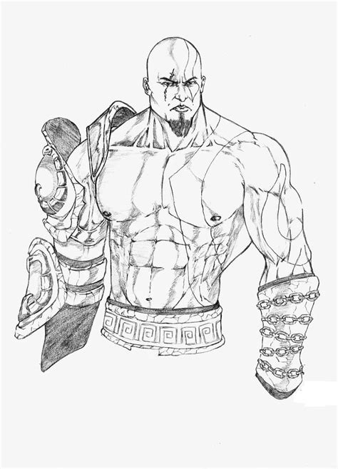 Dibujos De Kratos Para Colorear Dibujos Onlinecom