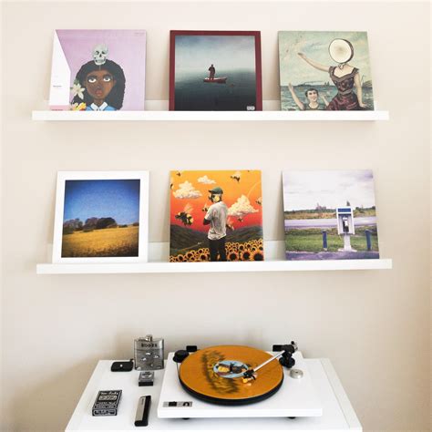 Staggering Display Vinyl Records On Wall Record Room Decor Vinyl