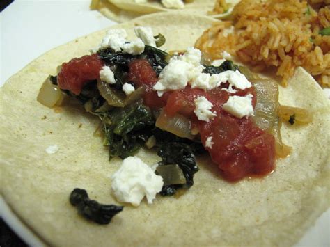 Oh Eat Dirt Swiss Chard Or Spinach Tacos With Caramelized Onions
