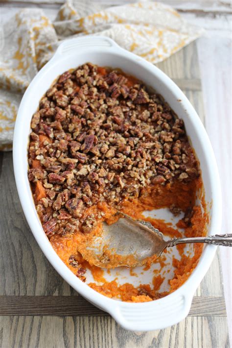 Southern Sweet Potato Casserole With Brown Sugared Pecans A Bountiful