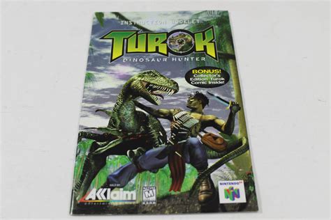 Manual Turok Dinosaur Hunter Nintendo N64 N64 TUROK DINO