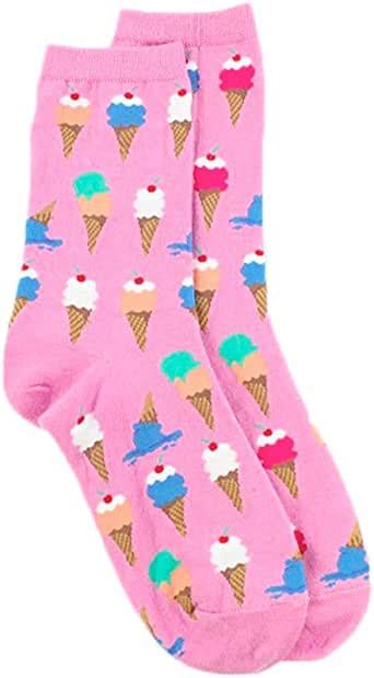Harajuku Cute Pastel Chocky Pink Socks Ice Cream At Amazon Womens Clothing Store